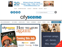 Tablet Screenshot of cityscenecolumbus.com